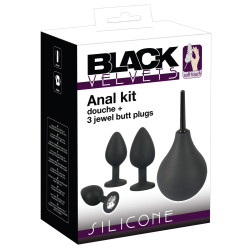 Black Velvets Kit 3 Plugs Bijou Velvet Jewel Noir